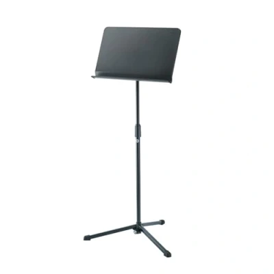 Image of K&amp;M 11923 Orchestral Music Stand Black up to 125 cm Fully Extendible with Tripod Plastic Plate
