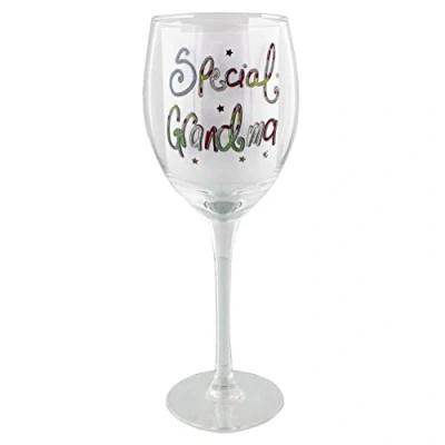 Image of Tracey Russell Short &amp; Sweet Wine Glass Special Grandma In a Gift Box