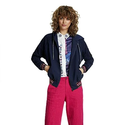 Image of Desigual Women&#039;s Chaq_Larisa Coat, Blue (Marino 5001), Medium