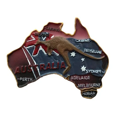 Image of Australia Kangaroo 3D Refrigerator Magnet Travel Souvenirs Collection,Australia Fridge Home and Kitchen Decoration Magnetic Sticker
