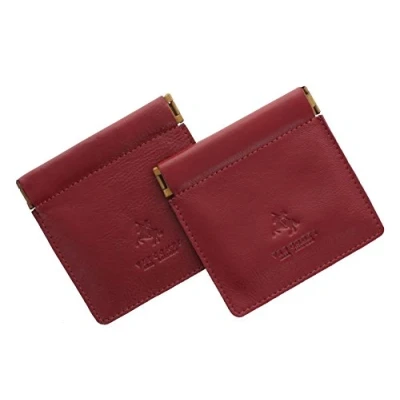 Image of Visconti Pack of 2 Leather Snap Top Purses CP7 Red