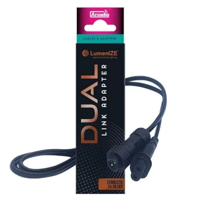 Image of Arcadia LumenIZE T5 to LED, 1.2M Link Cable Reptile Terrarium Vivarium Lighting Accessory