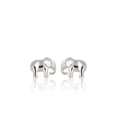 Image of Lily Charmed 925 Sterling Silver Elephant Stud Earrings