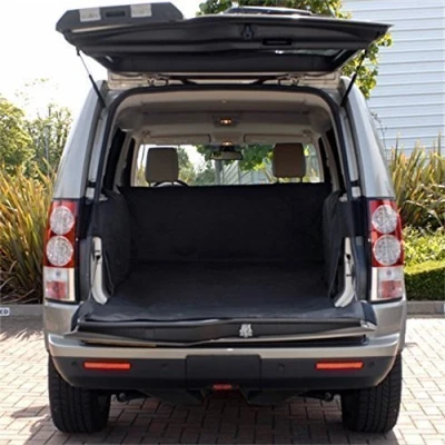 Image of UK Custom Covers Fits Land Rover Discovery 3 (2004 2009) Boot Liner Mat (Full Length With Rear Seats Flat) Black LL063