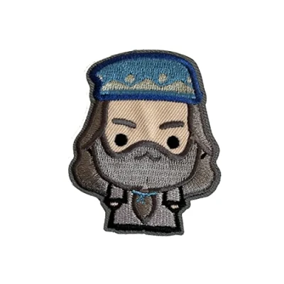 Image of Mono Quick Harry Potter Hogwarts Albus Dumbledore Iron On Patches Adhesive Emblem Stickers Appliques, Size: 2.24 x 2.36 Inches