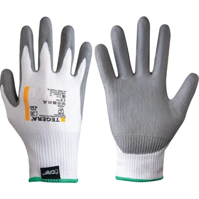 Image of Ejendals 430 Tegera Cut 3 PU Palm Coat Gloves Grey Size 9