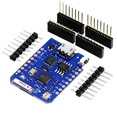 Image of AZDelivery D1 Mini Pro 4MB ESP8266 ESP 8266EX CP2104 WiFi External Antenna Connector Micro USB Serial Converter IoT Development Board PWM/12C/1 Wire compatible with Arduino Including E Book!