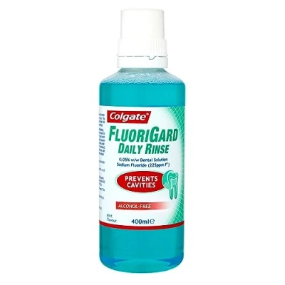 Image of Colgate Fluorigard Daily Rinse Mint Flavoured Mouthwash, 400ml