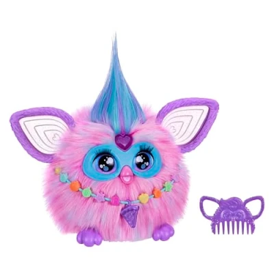 Image of Furby Cotton Candy Pink &amp; Blue Interactive Plush Toy