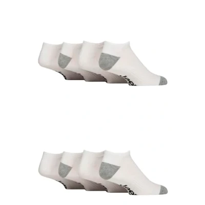 Image of Mens 8 Pair Jeep Sport and Leisure Trainer Socks White 6 11