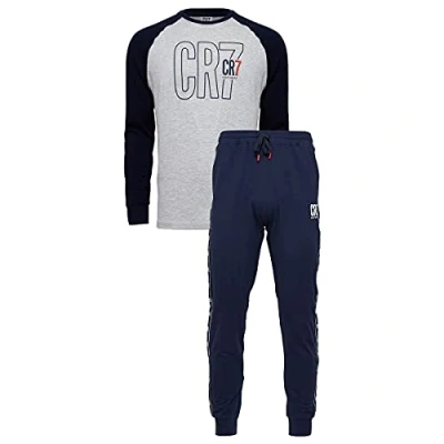 Image of CR7 Boys Long Sleeve Pyjama Set Pajama, Multicolour, 4 5Yrs