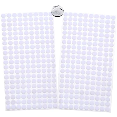 Image of 400Pcs Self Adhesive Dots,200 Pairs Hook and Loop Self,10mm Dots Double Sided Sticky Pads,Loop Tapes White,for Home, School, Office