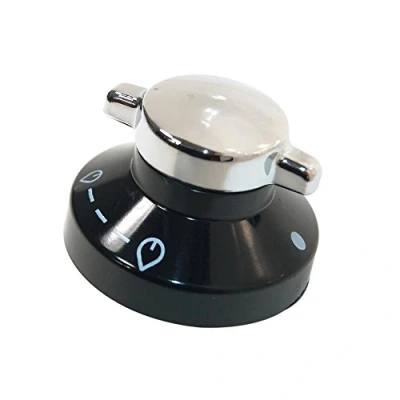Image of Genuine STOVES Oven Cooker Black/Silver Control Knob 082834826 081880326