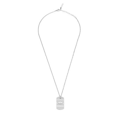 Image of Police Men&#039;s Revelry Stainless Steel Adjustable Tag Necklace