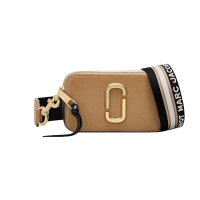 Image of MARC JACOBS Women&#039;s The Snapshot Bag, Camel Multicoloured, 18x6x11