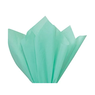 Image of Pistachio Green Tissue Wrapping Paper 5 Sheets 18GSM Colour Fast Acid Free 35 x 45cm