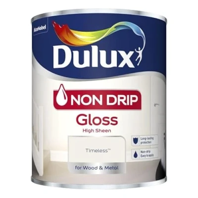 Image of Dulux Non Drip Gloss Paint Multiple Size and Colours Available (Timeless, 750ml)