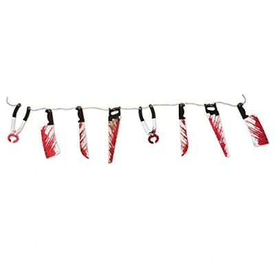 Image of Bristol Novelty HI350 Bloody Weapon Garland, Multi Colour, One Size