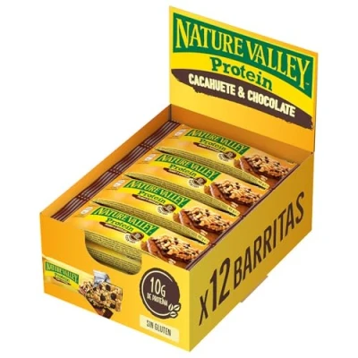 Image of Nature Valley Protein Chocolate 1 box 12 double bars.