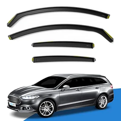 Image of EdgeVisors Wind Deflectors Set Fits: Ford Mondeo MK5 2015 2022 5 Door Estate 4pc