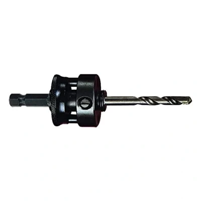 Image of Starrett XA10 Hole Saws Arbor 8.75mm Hex Shank Quick Hitch for 32 210mm Holesaws with Carbide Tipped Pilot Drill Bit Change Mandrel