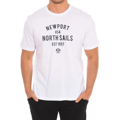 Image of North Sails Mens Short sleeve t shirt 9024010 man White Size X Large