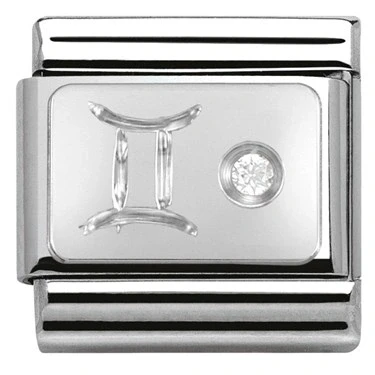 Image of Nomination Gemini Zodiac Charm