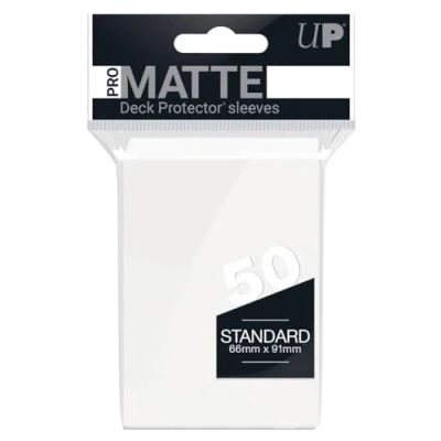 Image of Ultra Pro SLEEVES Matte d12 Card Game (White)