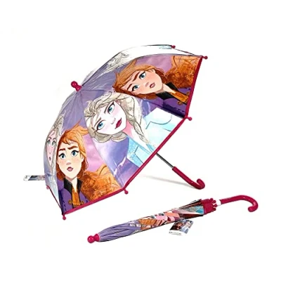 Image of Hunter Price Disney Frozen Anna and Elsa Girl&#039;s School Travel Umbrella Brolly 38cm