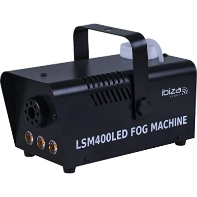 Image of Ibiza LSM400LED BK 400 W Mini Fog Machine with LED Black