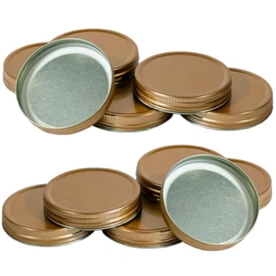 Image of Pack Of 6 Screw On Lids For Honey Jars