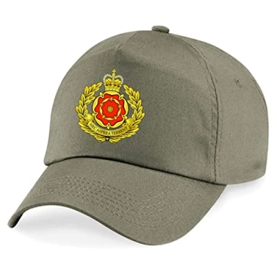 Image of PSave Duke of Lancaster&#039;s Regiment Insignia Embroidered Baseball Cap British Army Military Embroidery (Military Green)
