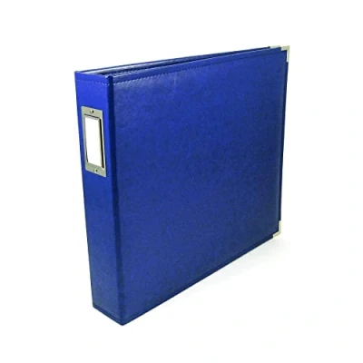 Image of We R Memory Keepers Classic Leather 3 Ring Album 12 inch X Cobalt