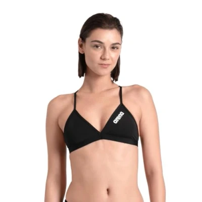 Image of arena Performance Team Solid Women&#039;s Swimming Bikini Top, Quick drying Swimsuit in MaxFit ECO FABRIC with Maximum Chlorine and Salt Resistance, UPF 50+ UV protection