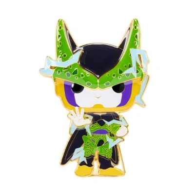 Image of Loungefly POP! Large Enamel Pin ANIME: DBZ Gohan Perfect Cell CHASE GROUP Dragon Ball Z Pins Cute Collectable Novelty Brooch for Backpacks &amp; Bags Gift Idea Anime Fans
