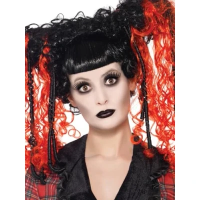 Image of Smiffys Make Up FX, Gothic Glamour Kit, White Grease, with Face Paint, Lipstick &amp; Eyelashes, Cosmetics and Disguises Fancy Dress, Cosmetic Dress Disguises.