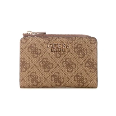 Image of Guess Laurel II ZIP Wallet, Women&#039;s, Size: One Size, Latte