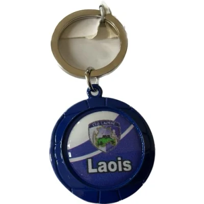Image of LAOIS Official GAA IRELAND County round crest keyring very rare limited stock