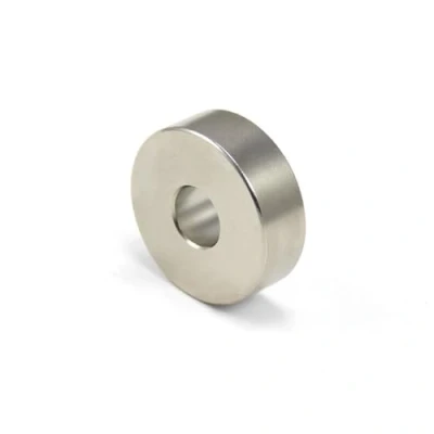 Image of Diametrically Magnetised N42 Neodymium Ring Magnet for Arts, Crafts, Model Making, DIY, Hobbies, Office and Home 30mm O.D. x 10mm I.D. thick