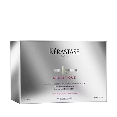 Image of KÉRASTASE Specifique, Hair Growth &amp; Strength Treatment, For Men Women with Loss, 42 Day Cure Anti Chute Intensive, x 6ml