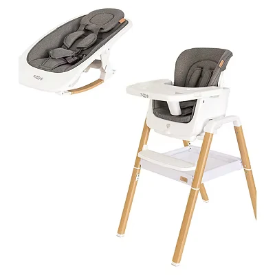 Image of Nova Birth to 12 Years Complete Highchair Package White/Oak