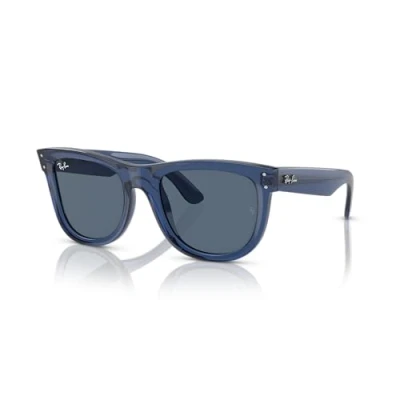 Image of Ray Ban Sunglasses Unisex Rbr0502s Wayfarer Reverse, Transparent navy/dark blue, 53 mm