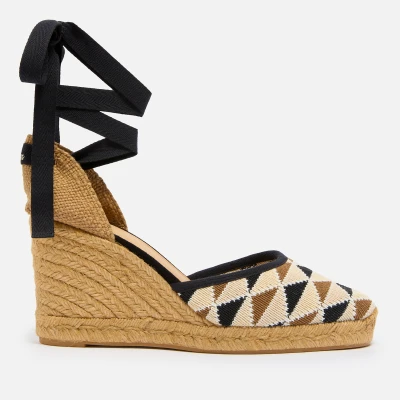 Image of Castañer Cilia Wedges, Women&#039;s, Size: 4, Tostado multicolor Polyester/cotton
