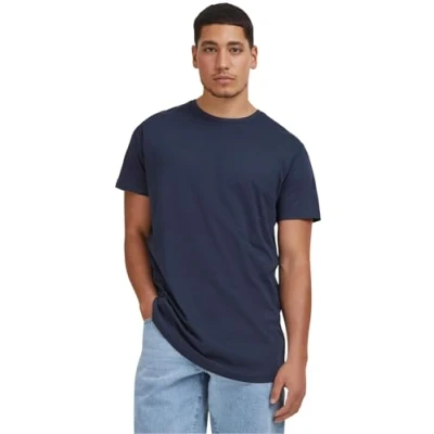 Image of Urban Classics Shaped LONG DO NOT USE Basic Tshirt, Men&#039;s, Size: Small, Navy