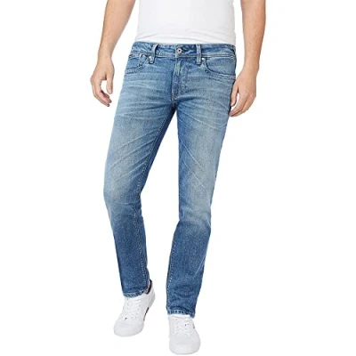 Image of Pepe Jeans Men&#039;s Hatch Jeans, Blue (Denim GU7), 31W / 32L