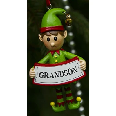 Image of Boxer Gifts Grandson Elf Decoration, Ceramic, Multi Colour, 8 x 4.5 2 cm