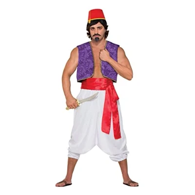 Image of Bristol Novelty 76418 White Trousers Desert Prince Costume 1pc. Alladin, One Size