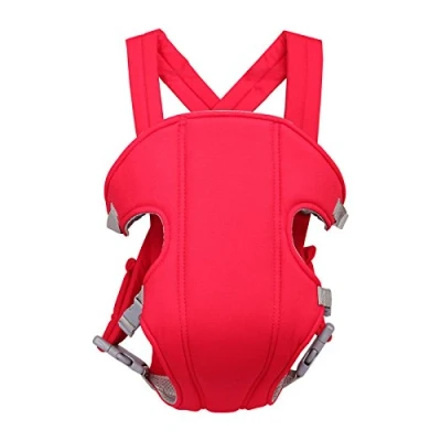 Image of Baby Carrier,Ergonomic Breathable Newborn To Toddlers Carrier,3 In 1 Front And Back Adjustable Sling Carrier,Red