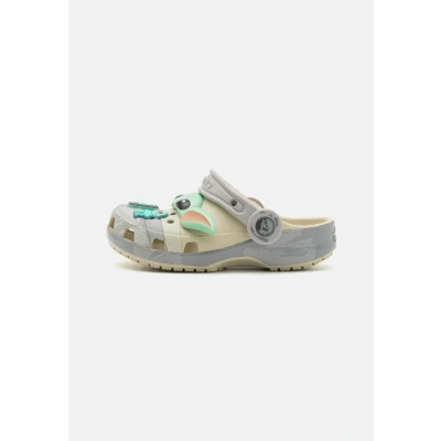 Image of Crocs Grogu Classic Unisex Mules for kids, Size: 3, Bone Synthetics