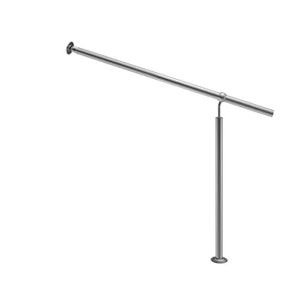 Image of Monzana Stainless Steel Entrance Railing 80 cm Indoor Outdoor Handrail Wall Stair